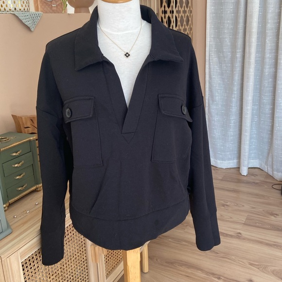 Black Button-Up Jacket - Picture 2 of 7